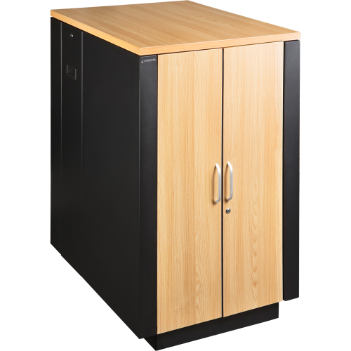 LANMASTER SOUNDPROOF soundproofed cabinet, 750x1130 mm, wood finish, larch color
